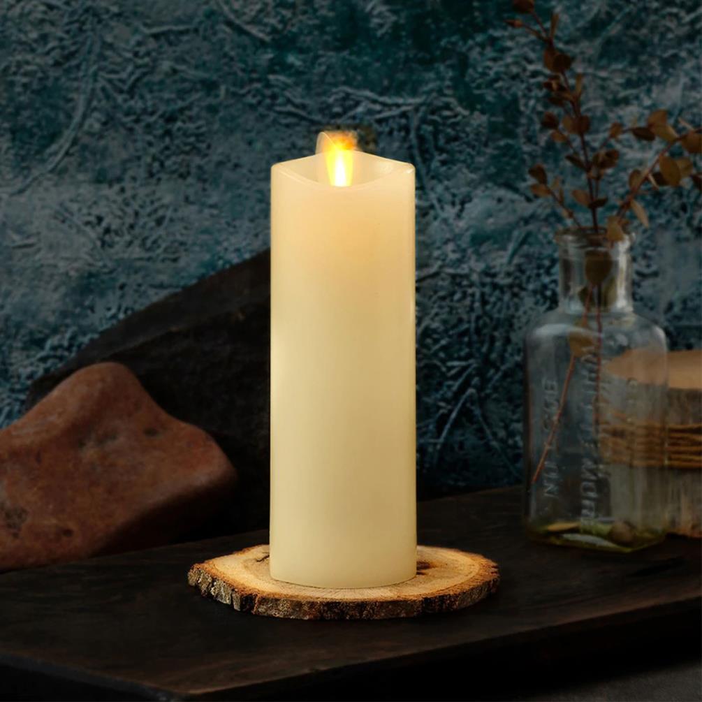 Luminara Ivory LED Pillar Candle 16cm x 5cm Extra Image 1